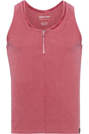 MARTINE ROSE Geripptes Tanktop im Layering-Look