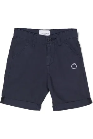 Trussardi Chino-Shorts mit Logo-Stickerei