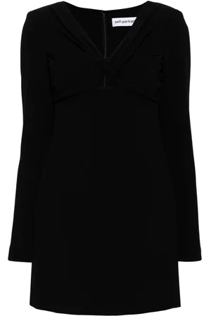 Self-Portrait Minikleid mit V-Ausschnitt