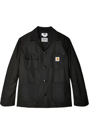 JUNYA WATANABE Gestreifte Jacke mit Knöpfen