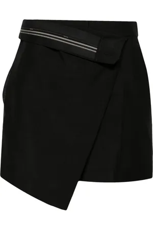 Fendi Gewickelte Shorts mit umgeschlagenem Bund