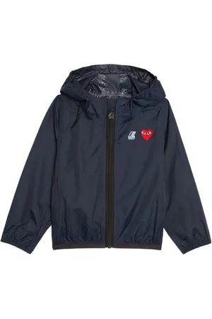 Comme des Garçons X K-Way Regenjacke mit Logo-Applikation