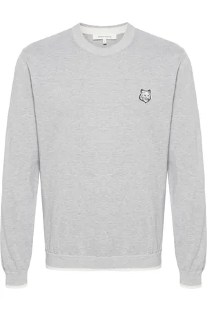 Maison Kitsuné Gestrickter Pullover mit Fuchsmotiv