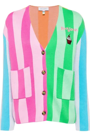 MIRA MIKATI Bonjour Cardigan in Colour-Block-Optik