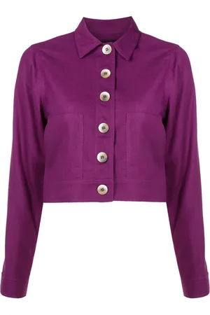 Olympiah Cropped-Jacke mit Knöpfen