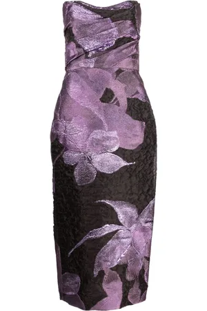 Amsale Kleid mit Blumen-Print