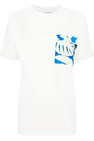 JOSHUA SANDERS T-Shirt mit Hawaii-Print