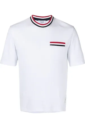 Thom Browne T-Shirt mit RWB-Streifen