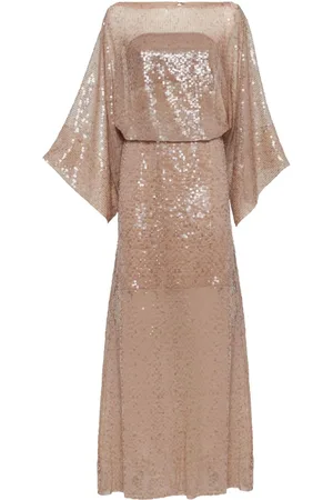 Brunello Cucinelli Seiden-Maxikleid mit Pailletten