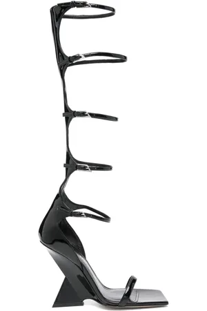 The Attico Sandalen aus Lackleder 110mm