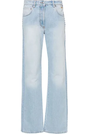 Msgm Halbhohe Straight-Leg-Jeans