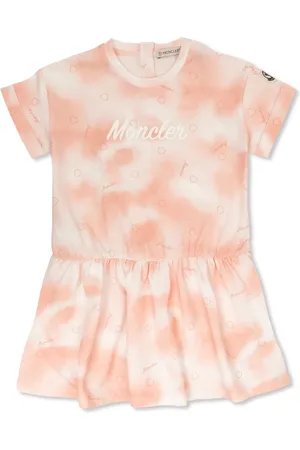 Moncler Batikkleid mit Logo-Print