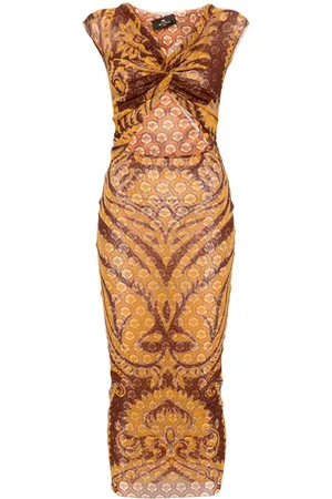 Etro Maxikleid mit grafischem Print