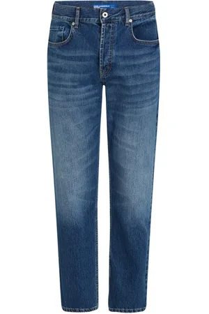 Karl Lagerfeld Tapered-Jeans mit Tragefalten