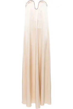 Roland Mouret Satin-Maxikleid mit Strass