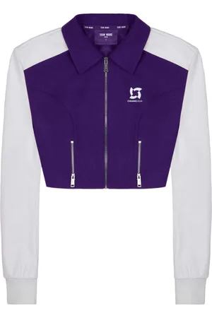 TEAM WANG design Cropped-Jacke mit Einsätzen
