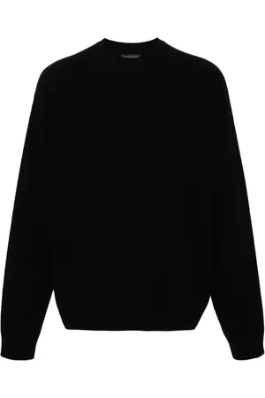 Balenciaga Gerippter Pullover mit tiefen Schultern