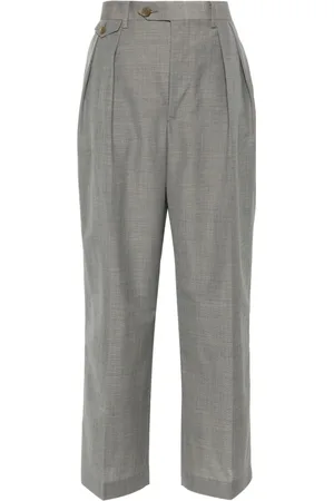 Auralee Tropical Straight-Leg-Hose