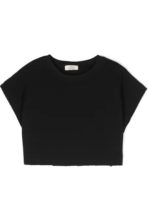 Le pandorine Strukturiertes Cropped-T-Shirt