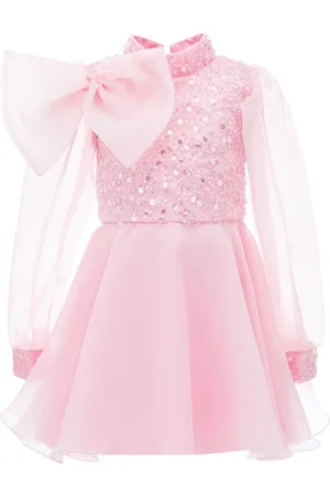 Tulleen Aaliyah Kleid mit Organza-Schleife