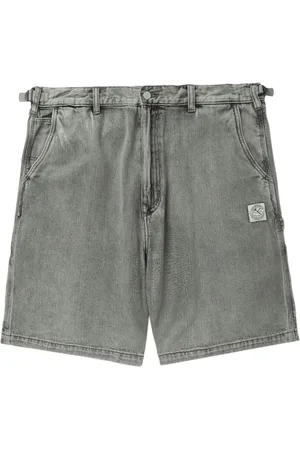 Izzue Jeans-Shorts mit Logo-Patch