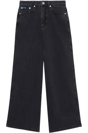 Chocoolate Weite Jeans mit Logo-Applikation