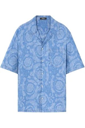 VERSACE Barocco Jeanshemd aus Chambray