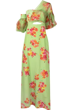 Isolda Greta Seidenkleid mit Blumen-Print
