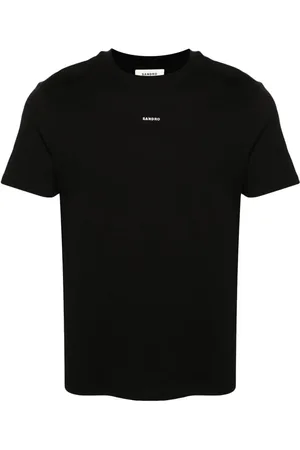 Sandro T-Shirt mit Logo-Stickerei