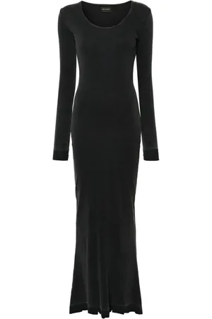 Balenciaga Maxikleid in Distressed-Optik