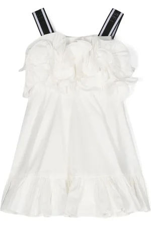 Twin-Set Kleid aus Popelin mit Rüschen