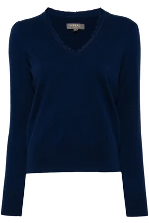 N.PEAL Kaschmirpullover mit Rüschen