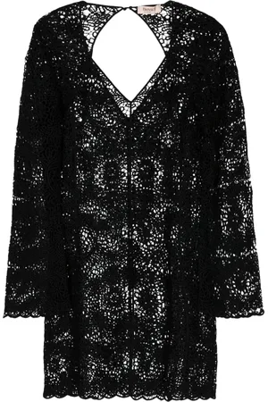Twin-Set Minikleid mit Lochstrickmuster