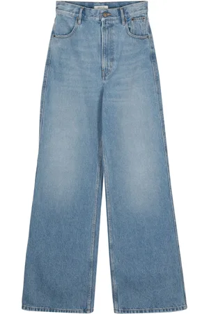 Gauchere Weite High-Waist-Jeans