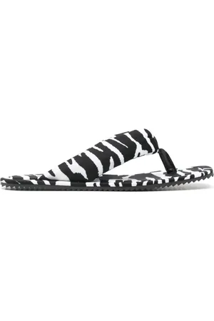 The Attico Pantoletten mit Zebra-Print