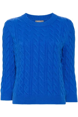 N.PEAL Kaschmirpullover mit Zopfmuster