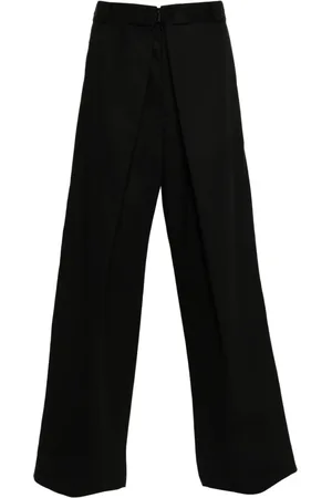 Givenchy Weite Canvas-Hose mit Bundfalten