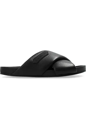 Lanvin Pantoletten mit Logo-Applikation