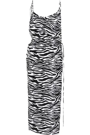 The Attico Strandkleid mit Zebra-Print