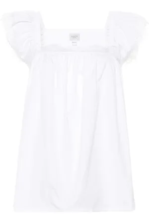 Giambattista Valli Popeline-Bluse mit Spitzenborten