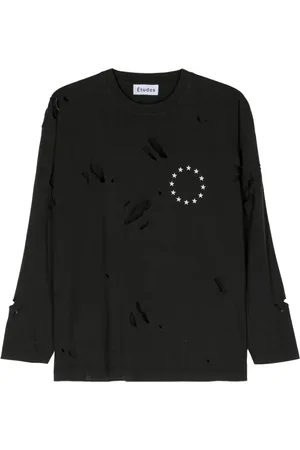 Etudes Spirit Ls Europa T-Shirt im Distressed-Look