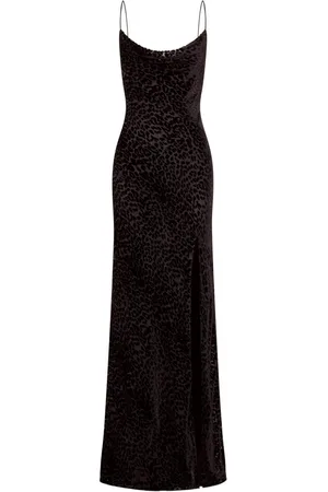 Nicholas Ariel Abendkleid mit Leoparden-Print