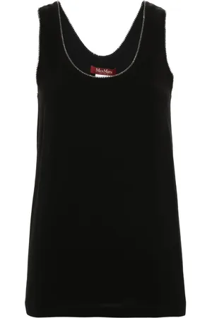 Max Mara Bluse mit Kristallen