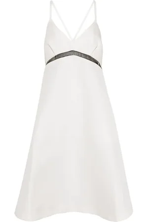 SACAI Midikleid mit V-Ausschnitt