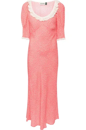 RIXO London Juliette Midikleid mit Polka Dots