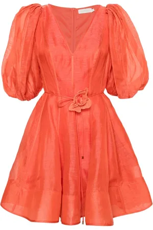 ZIMMERMANN Kleid mit floralen Applikationen