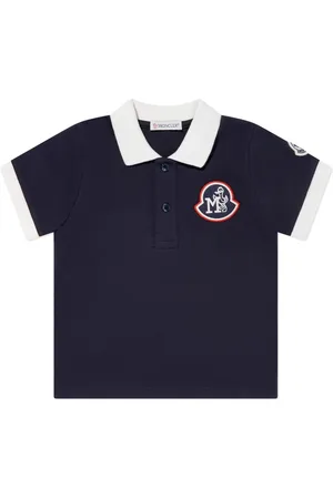 Moncler Poloshirt mit Logo-Patch