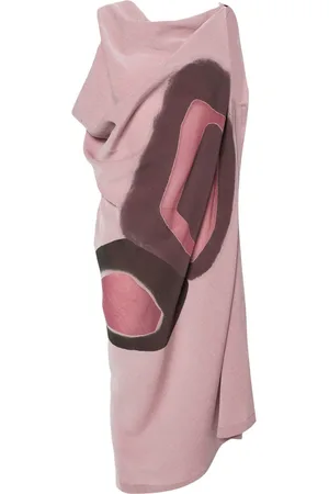 Issey Miyake Asymmetrisches Kleid mit Print
