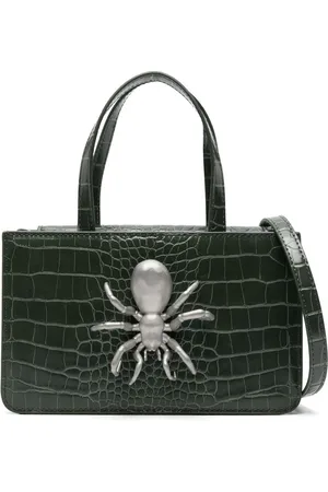 Puppets and Puppets Kleiner Spider Shopper mit Schlangenledereffekt