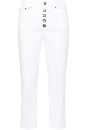 Dondup Halbhohe Cropped-Jeans